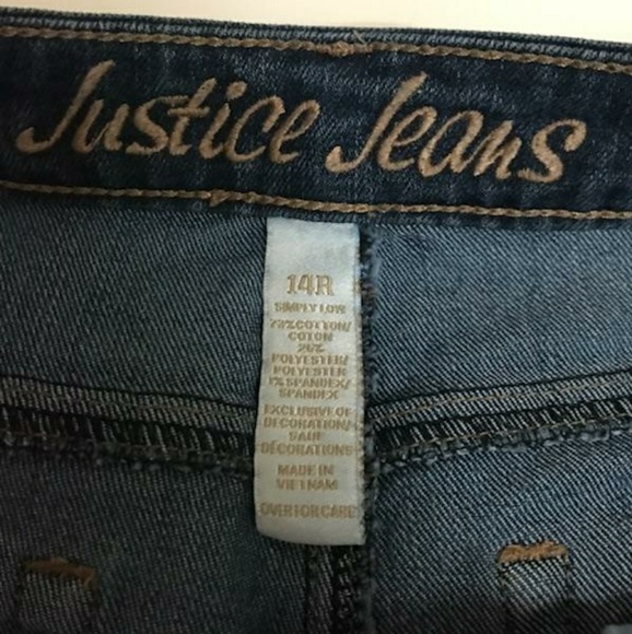 Girls Justice Jean Capris Size 14R - Picture 5 of 5